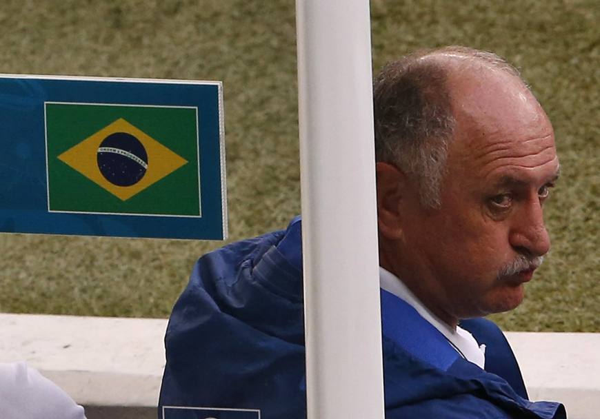 La tensione di Luiz Felipe Scolari. Reuters